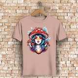 Herren Premium Bio T-Shirt Mushroom Girl