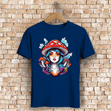 Herren Premium Bio T-Shirt Mushroom Girl