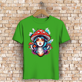 Herren Premium Bio T-Shirt Mushroom Girl