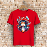 Herren Premium Bio T-Shirt Mushroom Girl
