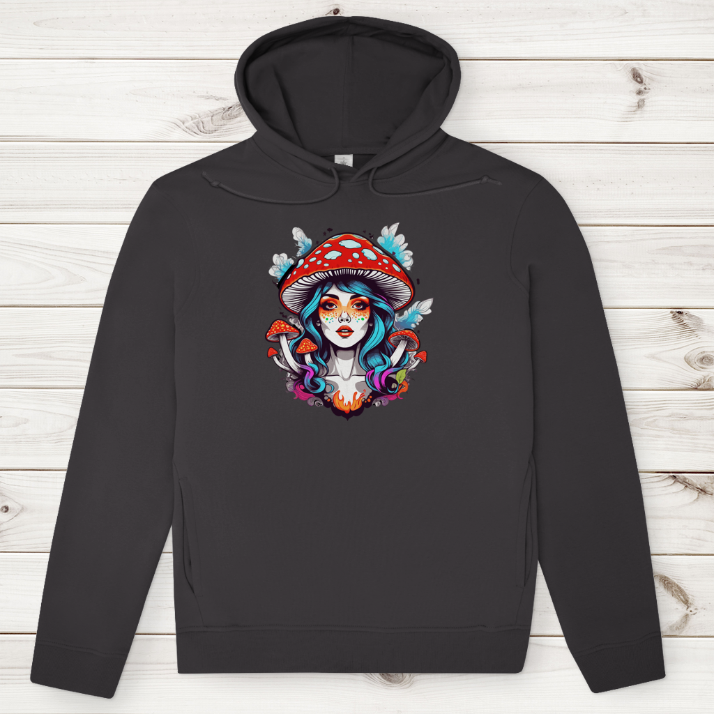Herren Premium Bio Hoodie Mushroom Girl