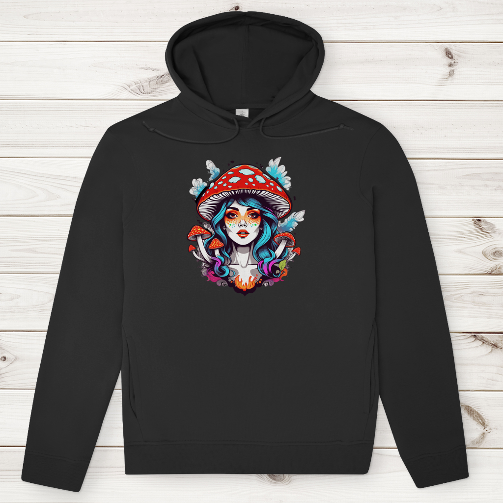 Herren Premium Bio Hoodie Mushroom Girl