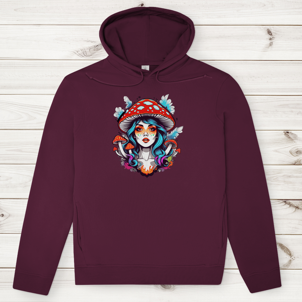 Herren Premium Bio Hoodie Mushroom Girl