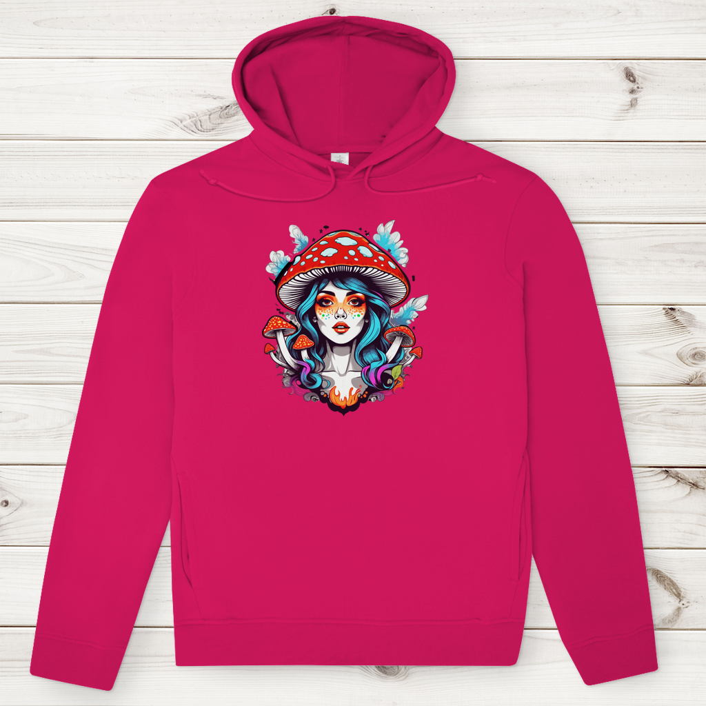 Herren Premium Bio Hoodie Mushroom Girl