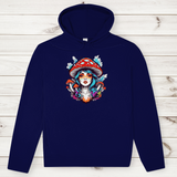 Herren Premium Bio Hoodie Mushroom Girl