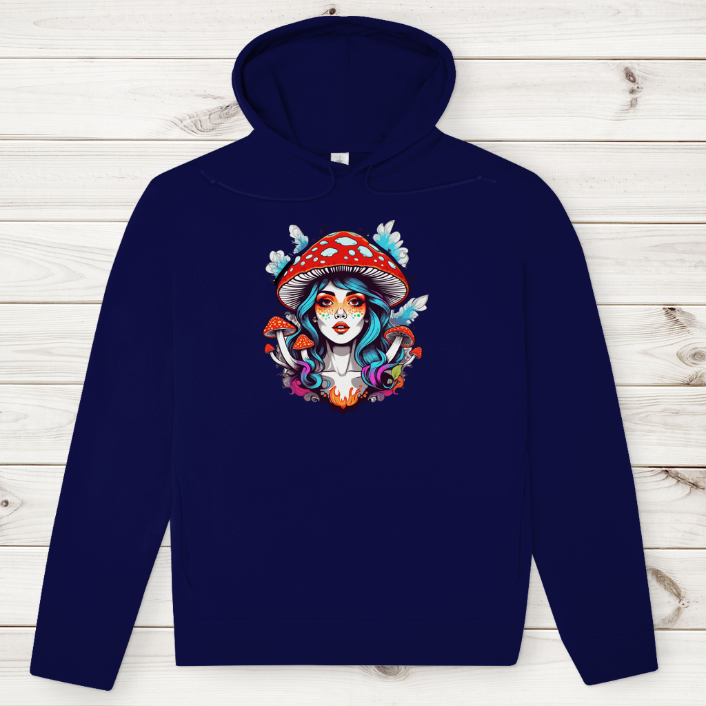 Herren Premium Bio Hoodie Mushroom Girl