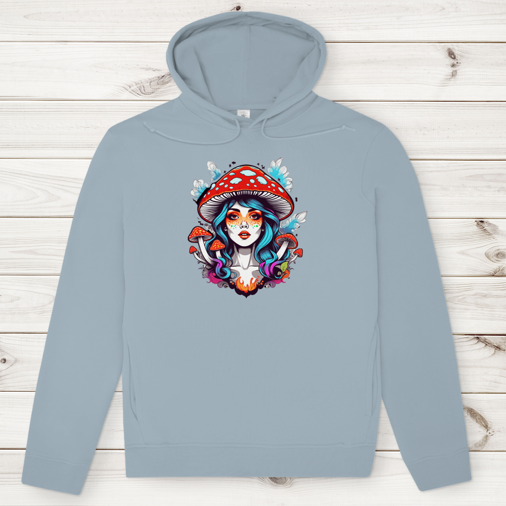 Herren Premium Bio Hoodie Mushroom Girl