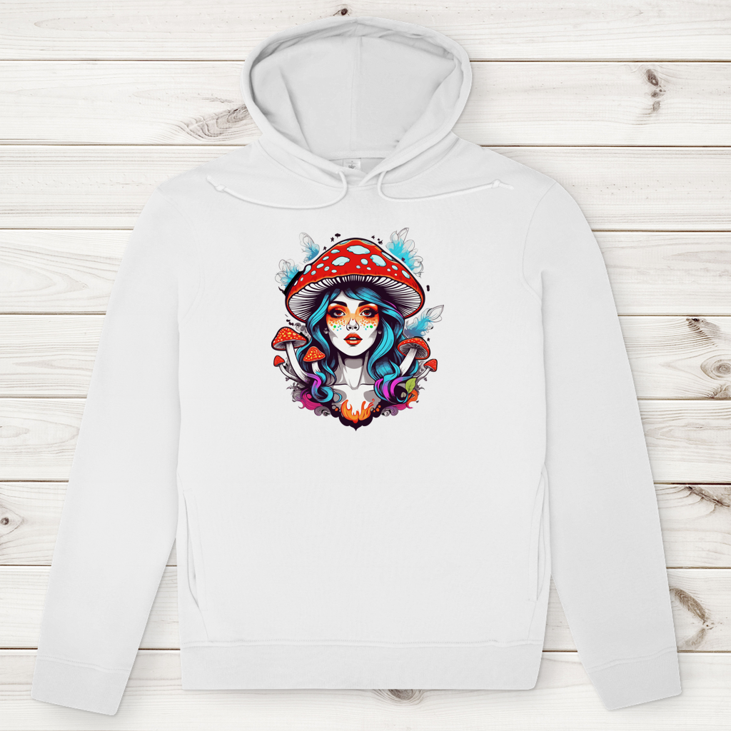 Herren Premium Bio Hoodie Mushroom Girl