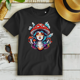 Damen Premium Bio T-Shirt Mushroom Girl