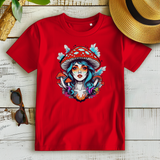 Damen Premium Bio T-Shirt Mushroom Girl