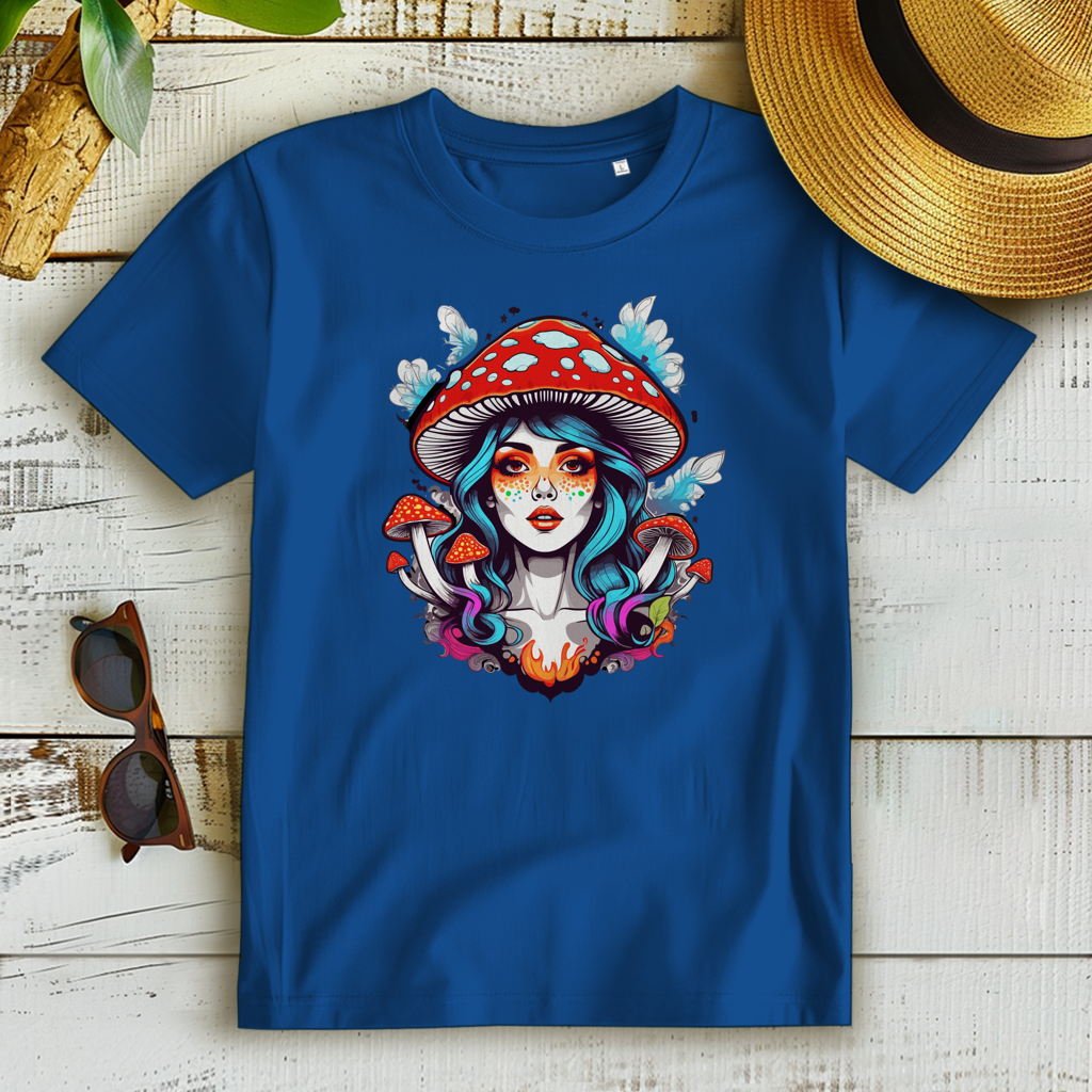 Damen Premium Bio T-Shirt Mushroom Girl