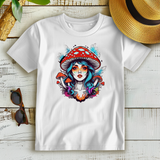 Damen Premium Bio T-Shirt Mushroom Girl