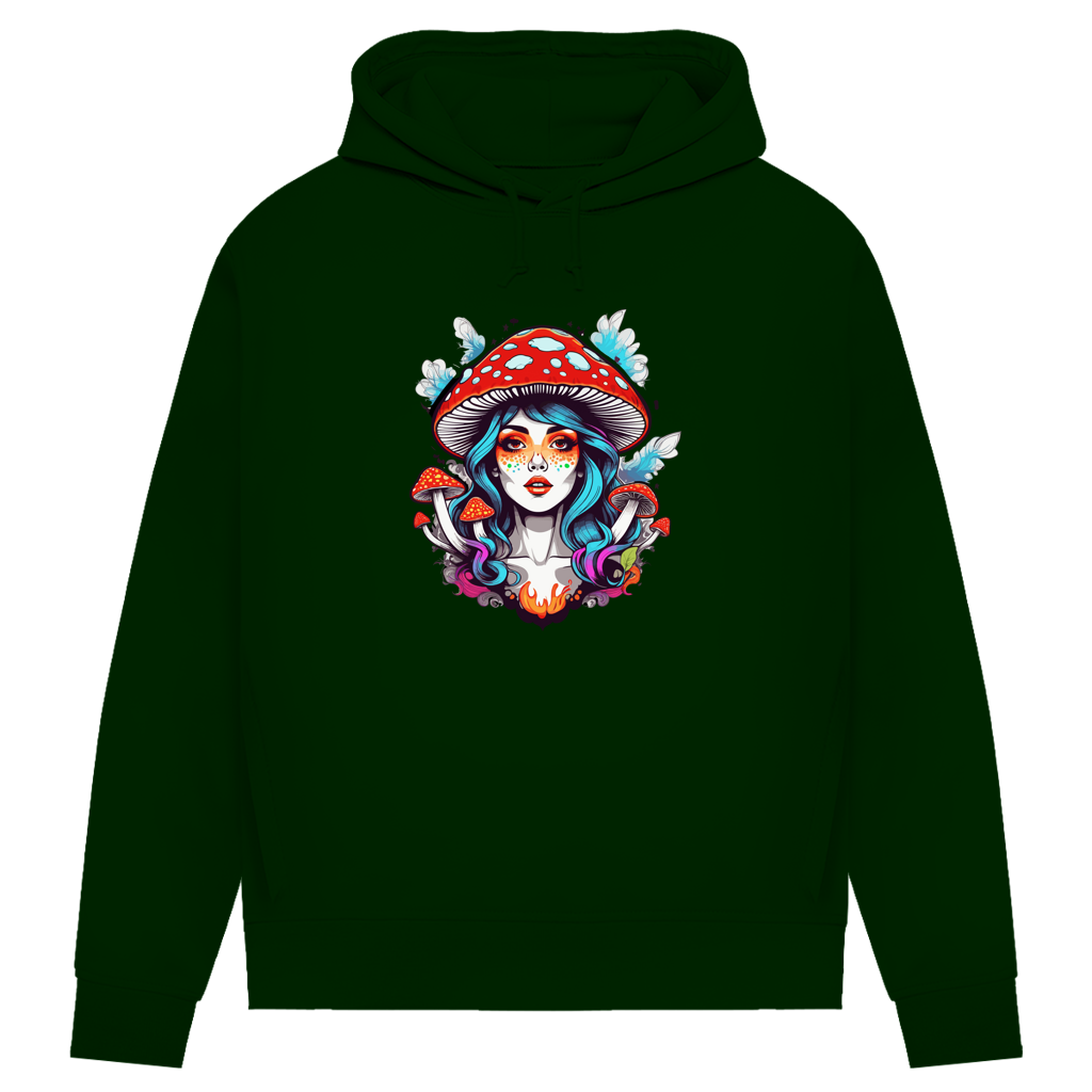 Damen Premium Bio Hoodie Mushroom Girl