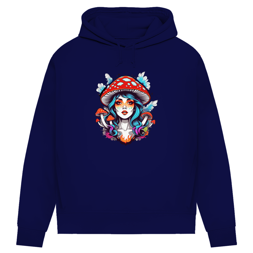 Damen Premium Bio Hoodie Mushroom Girl