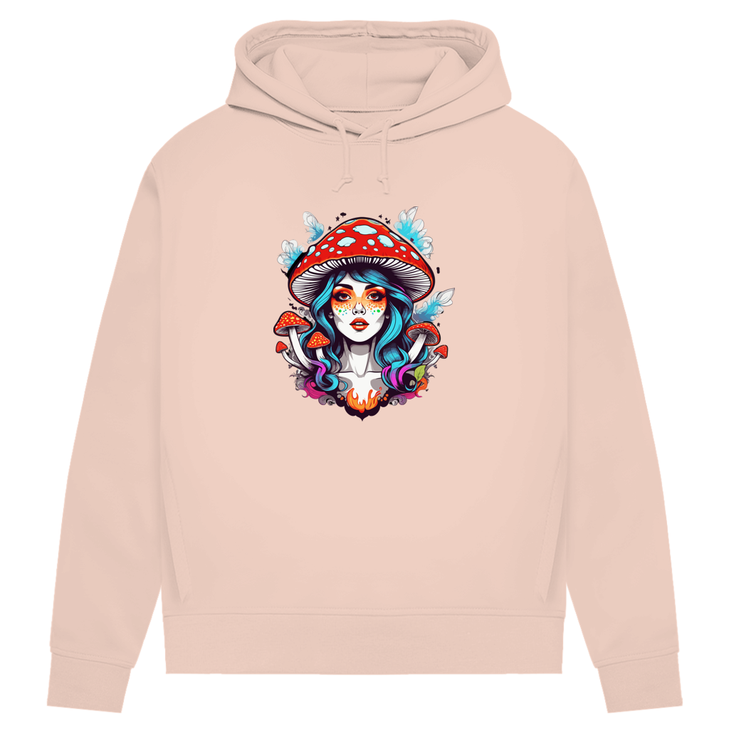 Damen Premium Bio Hoodie Mushroom Girl