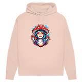 Damen Premium Bio Hoodie Mushroom Girl