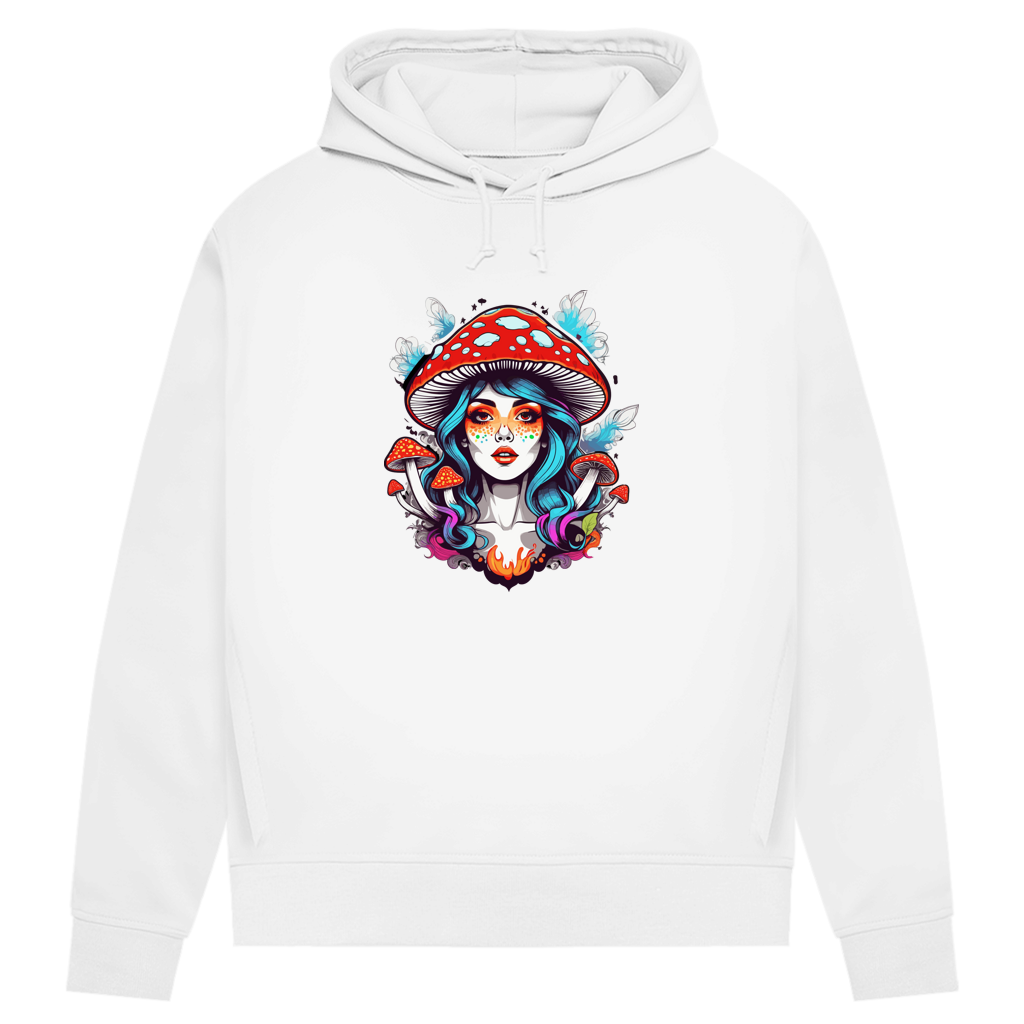 Damen Premium Bio Hoodie Mushroom Girl