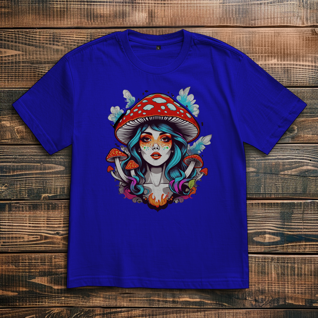 Oversize T-Shirt Mushroom Girl
