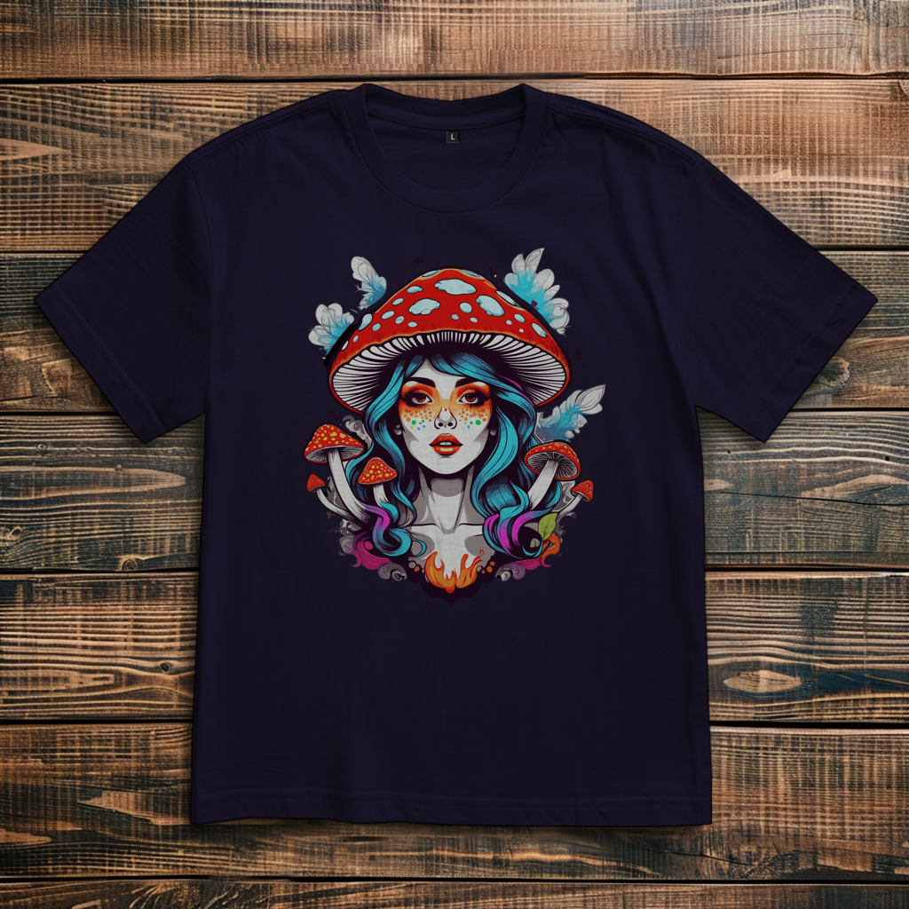 Oversize T-Shirt Mushroom Girl