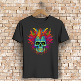 Herren Premium Bio T-Shirt Fire Skull