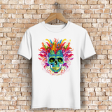 Herren Premium Bio T-Shirt Fire Skull