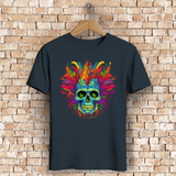 Herren Premium Bio T-Shirt Fire Skull