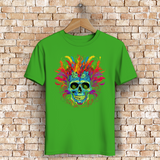 Herren Premium Bio T-Shirt Fire Skull