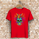 Herren Premium Bio T-Shirt Fire Skull