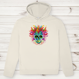 Herren Premium Bio Hoodie Fire Skull