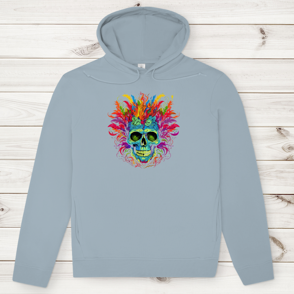 Herren Premium Bio Hoodie Fire Skull