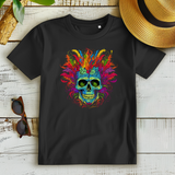 Damen Premium Bio T-Shirt Fire Skull
