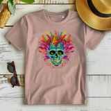 Damen Premium Bio T-Shirt Fire Skull