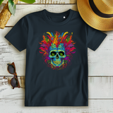 Damen Premium Bio T-Shirt Fire Skull