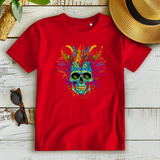 Damen Premium Bio T-Shirt Fire Skull