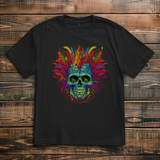 Oversize T-Shirt Fire Skull