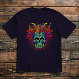 Oversize T-Shirt Fire Skull