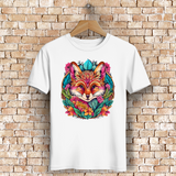 Herren Premium Bio T-Shirt Flower Fox