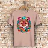 Herren Premium Bio T-Shirt Flower Fox
