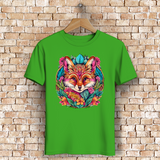 Herren Premium Bio T-Shirt Flower Fox