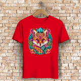 Herren Premium Bio T-Shirt Flower Fox