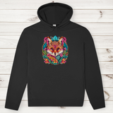Herren Premium Bio Hoodie Flower Fox