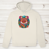 Herren Premium Bio Hoodie Flower Fox