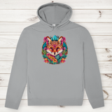 Herren Premium Bio Hoodie Flower Fox