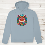 Herren Premium Bio Hoodie Flower Fox