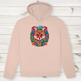 Herren Premium Bio Hoodie Flower Fox