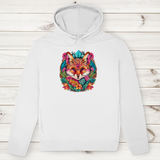 Herren Premium Bio Hoodie Flower Fox