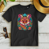 Damen Premium Bio T-Shirt Flower Fox