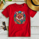 Damen Premium Bio T-Shirt Flower Fox