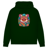 Damen Premium Bio Hoodie Flower Fox
