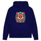 Damen Premium Bio Hoodie Flower Fox